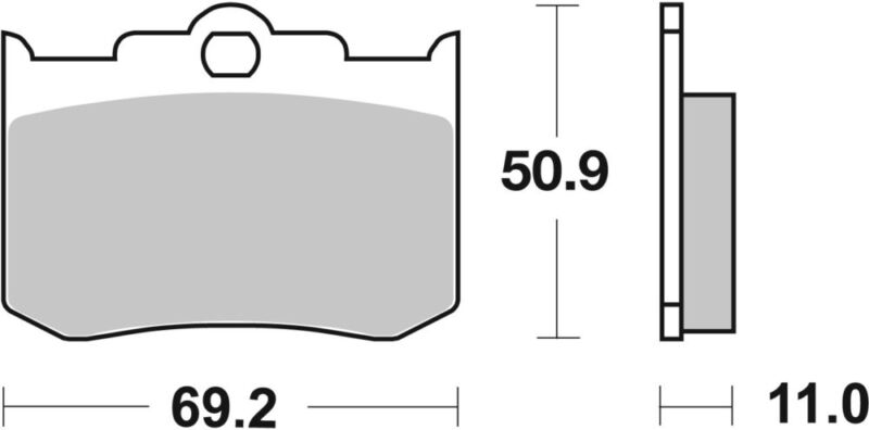 PLAQUETTES DE FREIN  662HF - SBS