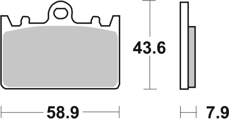 PLAQUETTES DE FREIN 666HF Kawasaki ZXR400 L1 ZX400L - SBS