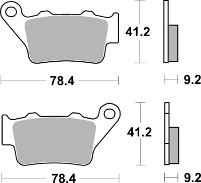 PLAQUETTES DE FREIN 675CS Benelli BX449 Cross - SBS