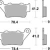 PLAQUETTES DE FREIN  675RQ - SBS