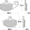 PLAQUETTES DE FREIN 687HF Kawasaki ER-6F ABS - SBS