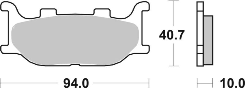 PLAQUETTES DE FREIN 691HF MUZ 1000 S - SBS