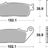 PLAQUETTES DE FREIN  700DC - SBS