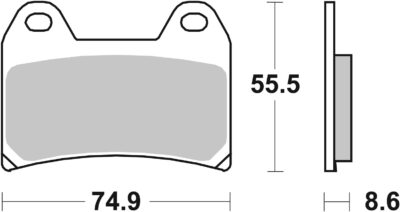 PLAQUETTES DE FREIN 706HF Aprilia Pegaso 650 Strada VD - SBS