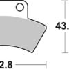 PLAQUETTES DE FREIN 717 ATS Polaris 2x4 250 - SBS