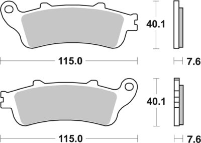 PLAQUETTES DE FREIN 721HF Honda ST1100 A Pan European (ABS) 1 SC26 - SBS