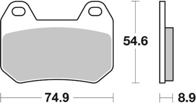 PLAQUETTES DE FREIN 746HF BMW K1200 LT ABS K2LT - SBS