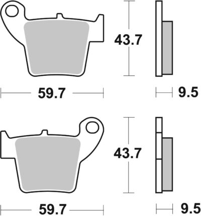 PLAQUETTES DE FREIN 777CS Aprilia MXV450 VTC - SBS