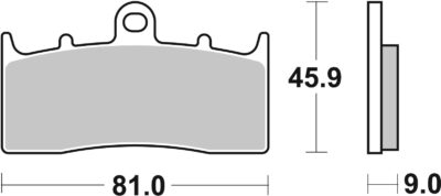 PLAQUETTES DE FREIN 778HF BMW K1200 R K43 - SBS