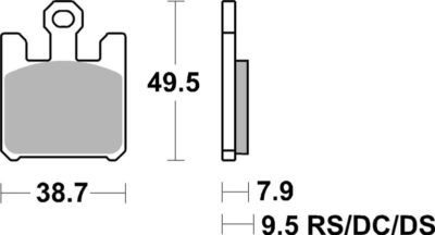 PLAQUETTES DE FREIN 788RST Derbi Mulhacen 659 - SBS