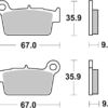 PLAQUETTES DE FREIN 790CS Aprilia RXV450 VP - SBS