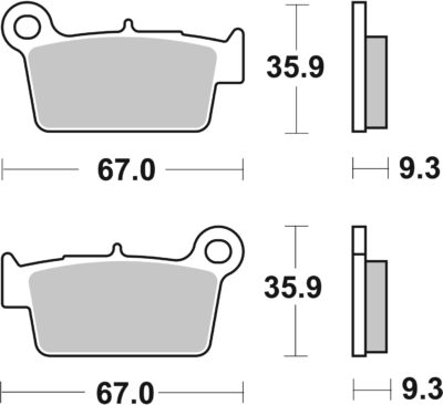 PLAQUETTES DE FREIN 790HF Beta 300RR Enduro - SBS