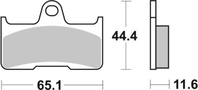 PLAQUETTES DE FREIN 799SI CF Moto CFORCE - SBS