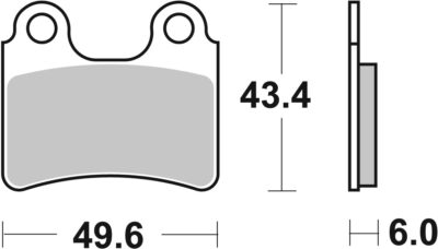 PLAQUETTES DE FREIN 802HF Beta EVO (Tial) - SBS