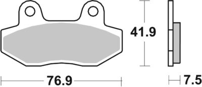 PLAQUETTES DE FREIN 814LS Hyosung GT125 R TTC GT - SBS