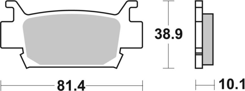 PLAQUETTES DE FREIN 829SI Honda TRX500 FA Foretrax, Foreman 5 TE26 - SBS