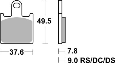 PLAQUETTES DE FREIN 838DC Kawasaki GTR1400 8F ZGT40A - SBS