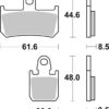 PLAQUETTES DE FREIN 839 DS-1 Yamaha MT-01 1700 RP18 - SBS