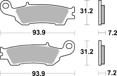 PLAQUETTES DE FREIN 840CS Fantic XE 125 - SBS