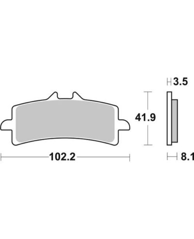 PLAQUETTES DE FREIN 841DS-1 Aprilia RSV4 1000 Factory APRC RK - SBS