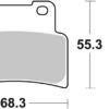 PLAQUETTES DE FREIN 844HS Aprilia NA850 Mana /GT RC - SBS