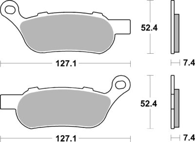 PLAQUETTES DE FREIN 854H-LS Harley Davidson FLHRC 1690 Road King CLASSIC FRM - SBS