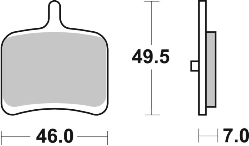 PLAQUETTES DE FREIN 857H-LS Buell 1125CR - SBS