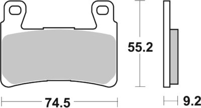 PLAQUETTES DE FREIN 860H.HS Harley Davidson FLFB 1750 Fat Boy - SBS