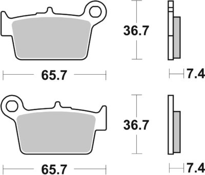 PLAQUETTES DE FREIN 861HF Beta Alp 125 T1 - SBS