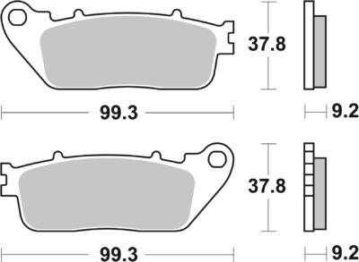 PLAQUETTES DE FREIN 862LS Honda CB1000 R - SBS