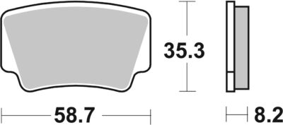 PLAQUETTES DE FREIN 867RSI KTM SX450 ATV - SBS