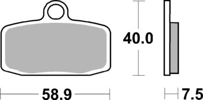 PLAQUETTES DE FREIN 885RSI Husqvarna TC 85 14/17 - SBS