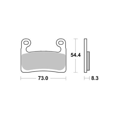 PLAQUETTES DE FREIN 960RST BMW R1250 GS Adventure K51 - SBS