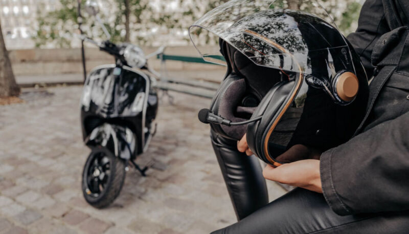 Système de communication  3Sx1 pour moto casque jet micro tige - Sena
