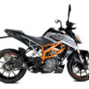 ECHAPPEMENT MK1 INOX NOIR KTM DUKE 125 ANNEE 2021, 2022 - IXRACE