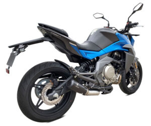 ECHAPPEMENT MK2 INOX NOIR CF MOTO NK 400 ANNEE 2019, 2020 - IXRACE
