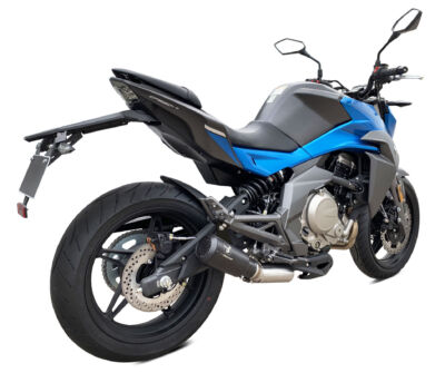 ECHAPPEMENT MK2 INOX NOIR CF MOTO NK 400 ANNEE 2019, 2020 - IXRACE