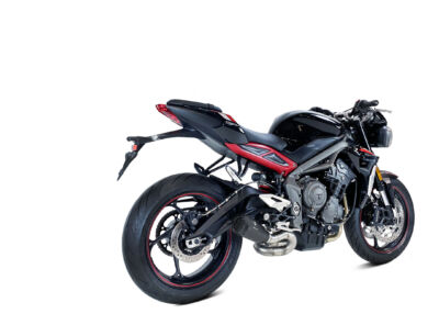 ECHAPPEMENT MK2 INOX NOIR TRIUMPH STREET TRIPLE 765 R ANNEE 2017, 2018, 2019, 2020 - IXRACE