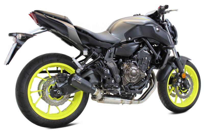 ECHAPPEMENT MK2 INOX NOIR YAMAHA MT 07 ANNEE 2014, 2015, 2016, 2017, 2018, 2019, 2020 - IXRACE