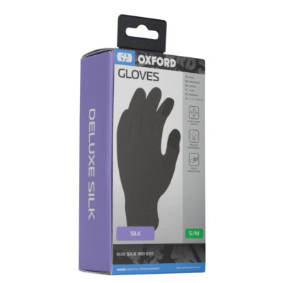 Deluxe Gants Silk Noir  - OXFORD