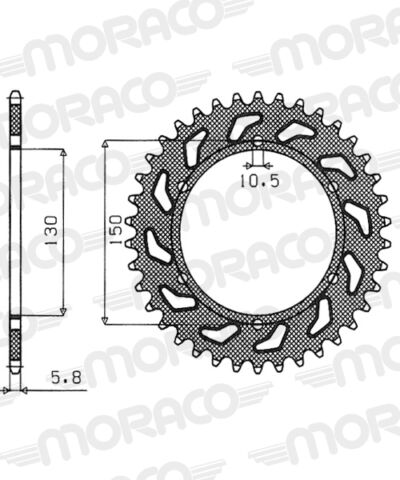 KIT CHAINE HONDA XR600R 88-90 - DID (104036111)