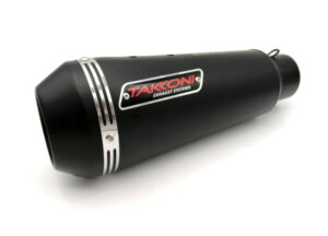Silencieux Noir Inox Noir Brossé Honda CBR 500 R / CB 500 F, 16-18 - TAKKONI