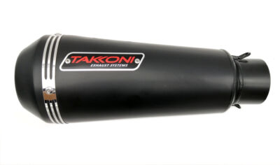 Silencieux Noir Inox Noir Brossé Kawasaki Z 800e, 13-16 (ZR800C,ZR800D) - TAKKONI