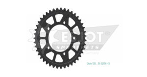 Couronne acier – Supersprox CI80243 – Modèle 35802-43 – Haute résistance – Découpe laser