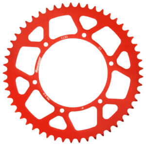 Couronne aluminium 52 dents rouge – Supersprox AK102SR52 – RAL-1133
