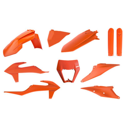 Kit Plastique complet KTM EXC/EXC>F (20>) ORANGE - POLISPORT