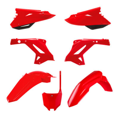 Kit Plastique Honda Restyling CR125/250(00>01) CRF(22) ROUGE - POLISPORT