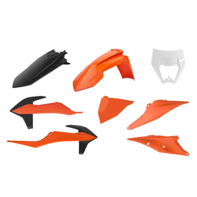 Kit Plastique standard enduro standard KTM EXC/EXC>F (20>) OEM - POLISPORT