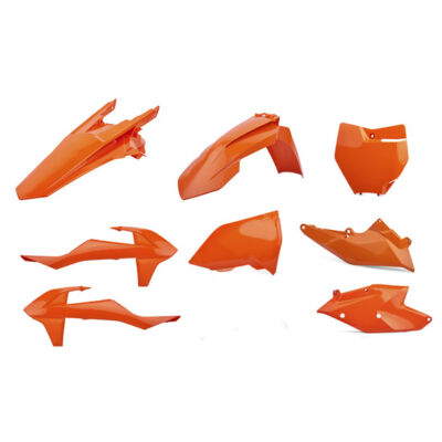 Kit Plastique standard KTM SX125/150 SX>F250 (16>18) ORANGE/ORANGE - POLISPORT