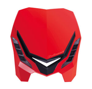 Phare avant LED E-Blaze Rouge/Noir - Moto universel MX/Enduro - Polisport